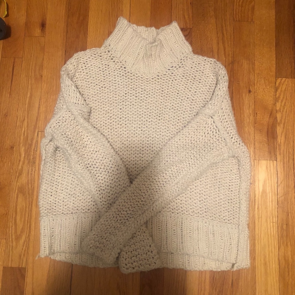 Free People cable knit sweater